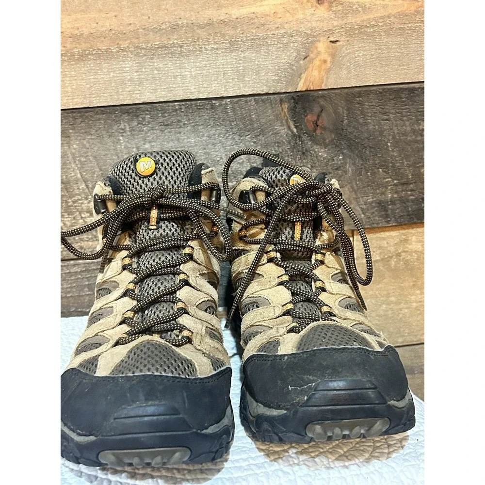 Merrell Moab 3 Hiking‎ Boots Men's 10.5 Earth Mid Waterproof Camping J88623
